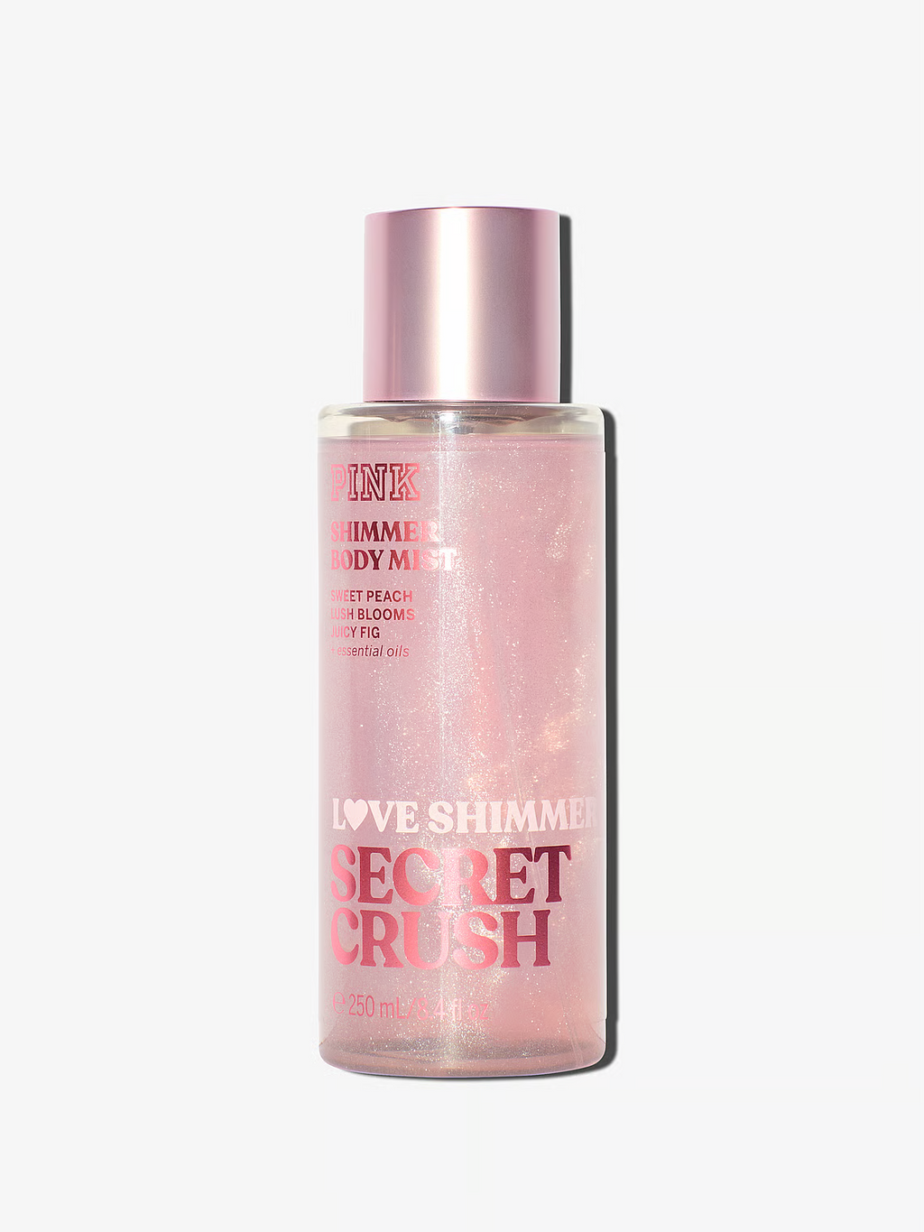 PINK LOVE SHIMMER ‘SECRET CRUSH’ ķermeņa sprejs