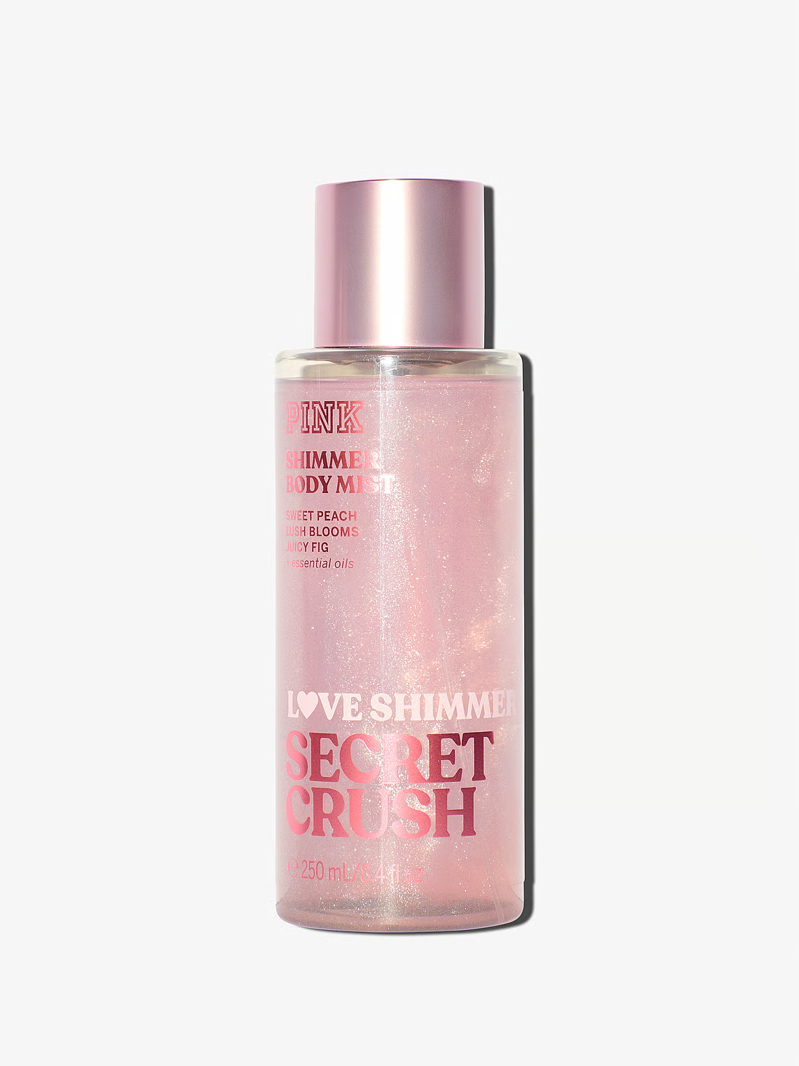 PINK LOVE SHIMMER ‘SECRET CRUSH’ ķermeņa sprejs