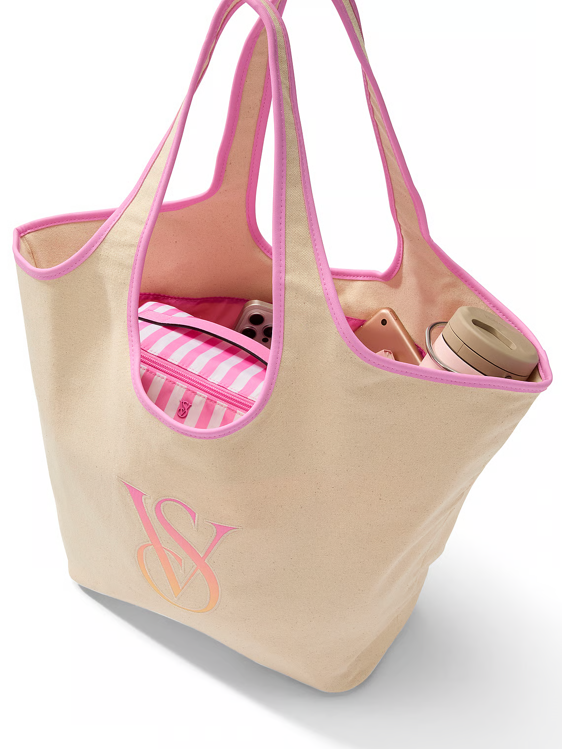 Victoria’s Secret Ombré Monogram Logo Tote Bag